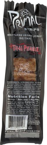Primal Strips Jerky Seitan Thai Peanut - 1 Oz (24 Units)