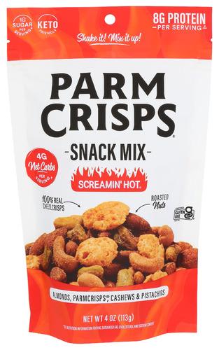 Parm Crisps Snack Mix Screamin Hot - 4 Oz (12 Units)