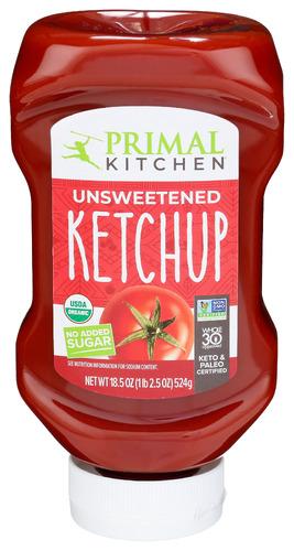 Primal Kitchen Ketchup Unsweet Organic Sqz - 18.5 Oz (6 Units)