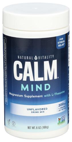 Natural Vitality Calm Mind Unflvrd Powder - 6 Oz (1 Units)