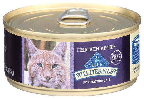 Blue Buffalo Food Cat Mature Chicken - 5.5 Oz (24 Units)