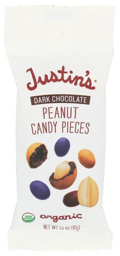 Justins Chocolate Dk Pieces Peanut - 1.5 Oz (12 Units)