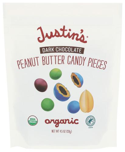 Justins Chocolate Dk Peanut Butter Pieces - 4.5 Oz (6 Units)