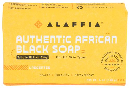Alaffia Soap Auth Afrcn Blk Unscn - 5 Oz (3 Units)