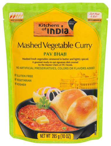 Kitchens Of India Entre Rte Pav Bahji Curry Mshd - 10 Oz (6 Units)