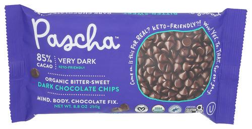 Pascha Chocolate Baking Chip 85% Caca - 8.8 Oz (6 Units)