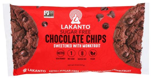 Lakanto Chocolate Chips Original - 8 Oz (8 Units)