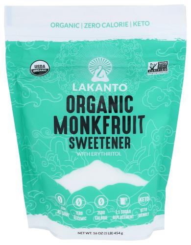 Lakanto Sweetener Monk Fruit - 16 Oz (8 Units)