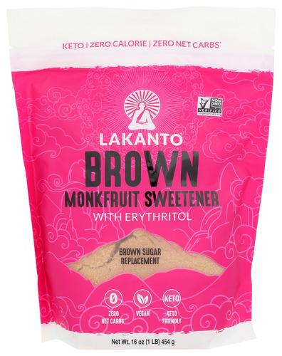 Lakanto Sweetener Brown Monkfruit - 16 Oz (8 Units)