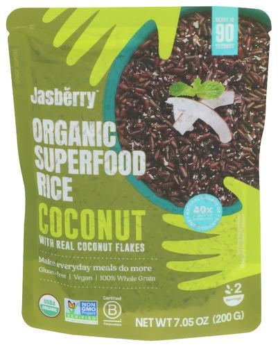 Jasberry Rice Organic W/ Cocnut Rte - 7.05 Oz (6 Units)