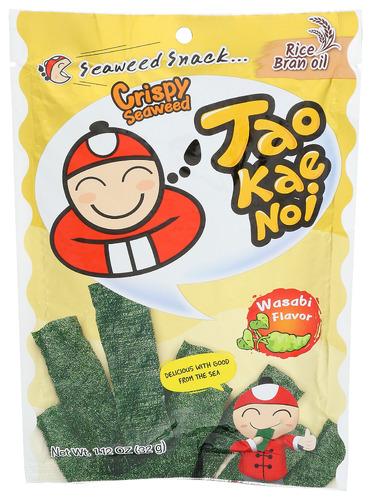Taokaenoi Usa Seaweed Crispy Wasabi - 1.21 Oz (12 Units)