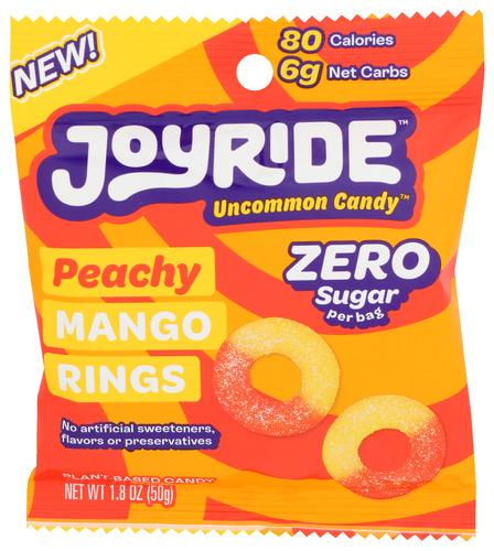 Joyride Rings Peachy Mango Zero Sugar - 1.8 Oz (8 Units)