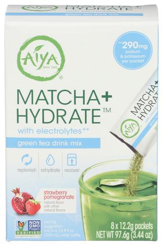 Aiya Tea Matcha Plus Hydrate - 3.44 Oz (6 Units)