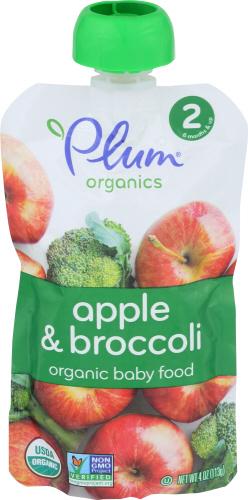 Plum Organics Baby Food Brccli Appl - 4 Oz (6 Units)