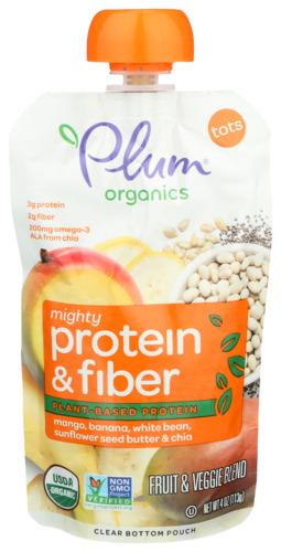 Plum Organics Baby Fd Mango Ban Wh Bn Pr - 4 Oz (6 Units)