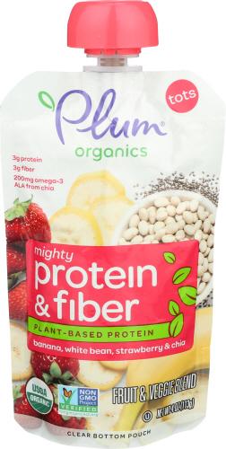 Plum Organics Baby Fd Ban Wh Bn Strawberry Pr - 4 Oz (6 Units)