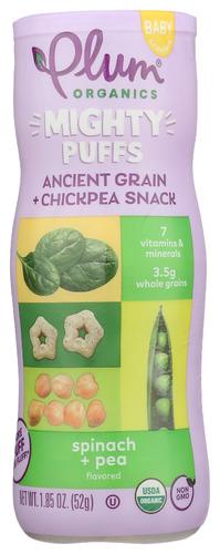 Plum Organics Puffs Ckpea Spnch Pea - 1.85 Oz (6 Units)