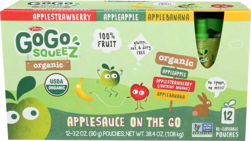 Gogo Squeez Applesc Pntry Pk3Flv 12Pk - 38.4 Oz (6 Units)