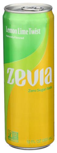 Zevia Soda Lemon Lime Twist - 12 Fo (12 Units)