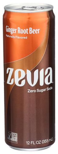 Zevia Soda Ginger Root Beer - 12 Fo (12 Units)