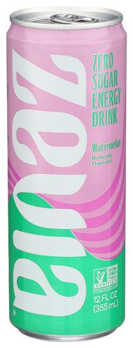 Zevia Drink Enrgy Watermelon - 12 Fo (12 Units)