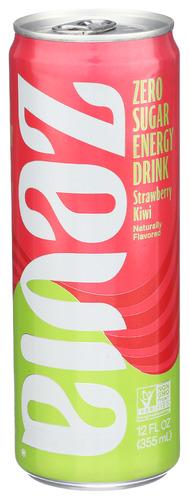 Zevia Drink Enrgy Strawberry Kiwi - 12 Fo (12 Units)