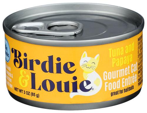 Birdie And Louie Food Wet Cat Tuna Papaya - 3 Oz (12 Units)