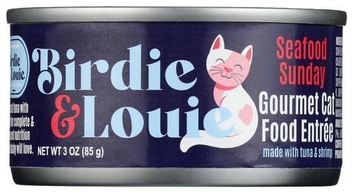 Birdie And Louie Food Cat Wet Seafd Sndy - 3 Oz (12 Units)