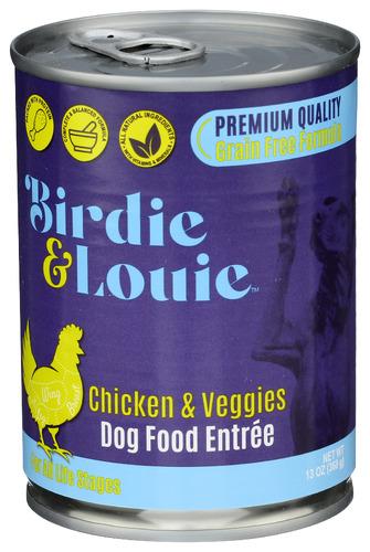Birdie And Louie Food Wet Dog Chckn Vggie - 13 Oz (12 Units)