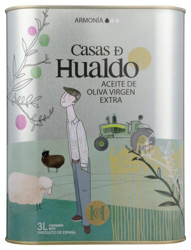 Casas De Hualdo Evoo Harmony Tin - 3 Lt (4 Units)