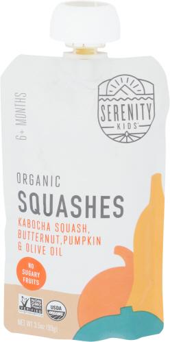 Serenity Kids Food Baby Squashes Organic - 3.5 Oz (6 Units)