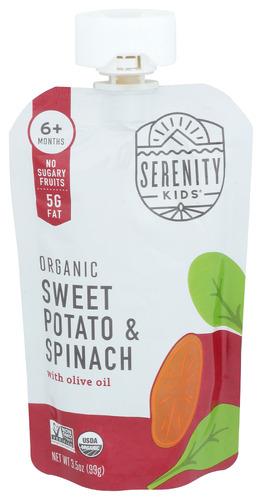 Serenity Kids Food Baby Sw Pot Spnch Or - 3.5 Oz (6 Units)