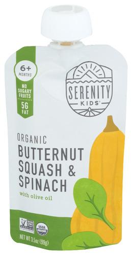 Serenity Kids Food Baby Butter Sq Spnch Or - 3.5 Oz (6 Units)