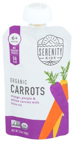 Serenity Kids Pouch Carrot Vrty Olv Oil - 3.5 Oz (6 Units)