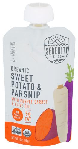 Serenity Kids Pouch Organic Sweet Potat - 3.5 Oz (6 Units)