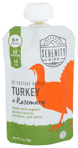 Serenity Kids Pouch Trky W Crrts Zcchni - 3.5 Oz (6 Units)
