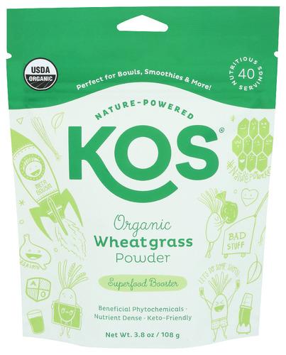 Kos Superfood Wheatgrass Pwd - 3.8 Oz (1 Units)