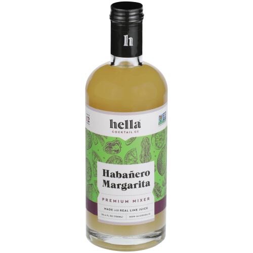 Hella Cocktail Mixer Margarita Habanero - 25.4 Fo (6 Units)