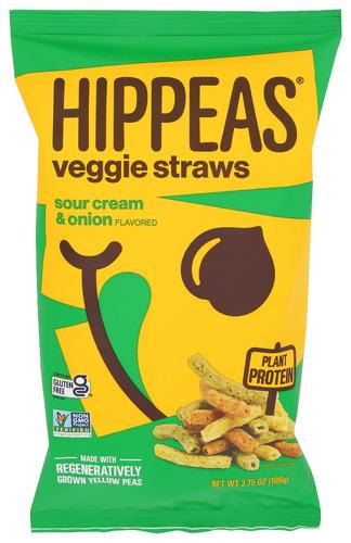Hippeas Veggie Strw Sr Crm N Onn - 3.75 Oz (12 Units)