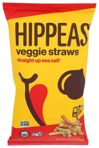 Hippeas Veggie Straw Sea Salt - 3.75 Oz (12 Units)