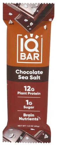 Iq Bar Bar Chocolate Sea Salt - 1.6 Oz (12 Units)