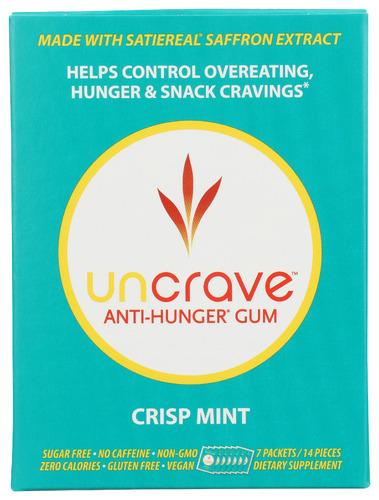 Uncrave Gum Anti Hunger Mint 7Pk - 14 Pc (1 Units)