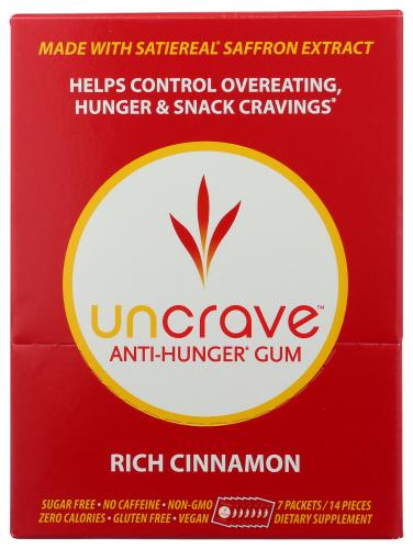 Uncrave Gum Anti Hunger Cinmn 7Pk - 14 Pc (1 Units)