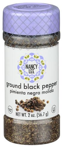 Nancy Lee Spice Pepper Grnd Black - 2 Oz (8 Units)
