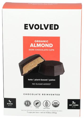 Evolved Chocolate Cups Chocolate Keto Almond Butter - 4.93 Oz (6 Units)