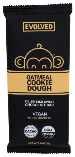 Evolved Chocolate Bar Chocolate Oatmeal Ckie Dgh - 2.5 Oz (8 Units)