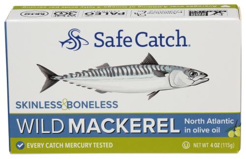 Safecatch Mackerel Oliveoil Boneles - 4 Oz (12 Units)