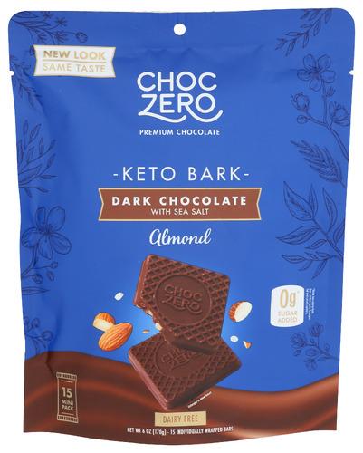 Choczero Bark Drk Chocolate Almond - 6 Oz (12 Units)