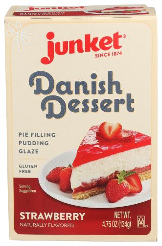 Junket Danish Strawberry Mix - 4.75 Oz (12 Units)