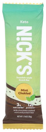 Nicks Bar Mint Choklad - 1.76 Oz (12 Units)